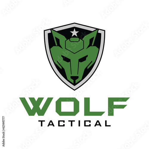 wolf logo. Wolf tactical military logo design