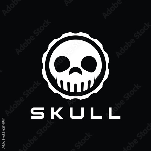 Skull Logo. The Skull Gear logo design vector
