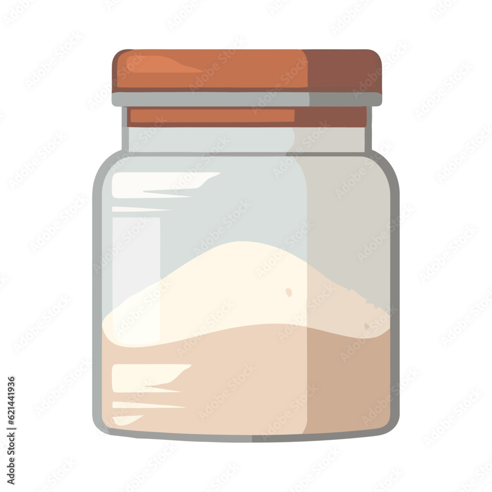 Organic jar symbolizes healthy eating Organic jar symbolizes healthy eating