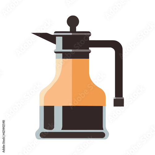 Single object symbolizes caffeine addiction in kitchen