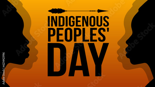 Indigenous Peoples Day. Indigenous People Background,Poster banner,Card, Greetings