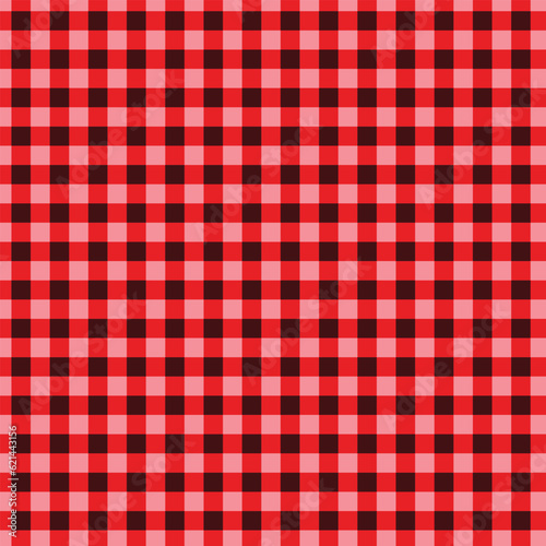 abstract geometric red flannel seamless pattern.