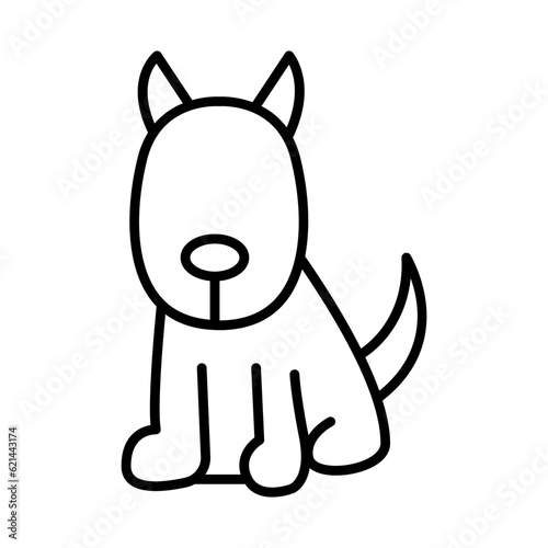 Police dog icon