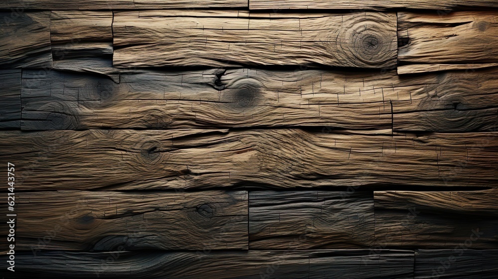 Charm of Rustic Living: Rustic Textured Wood Panels Wallpaper Charm of Rustic Living: Rustic Textured Wood Panels Wallpaper