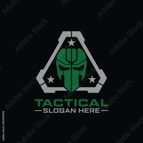 Skull Logo Icon. tactical mask skull logo design template © EkoZero7
