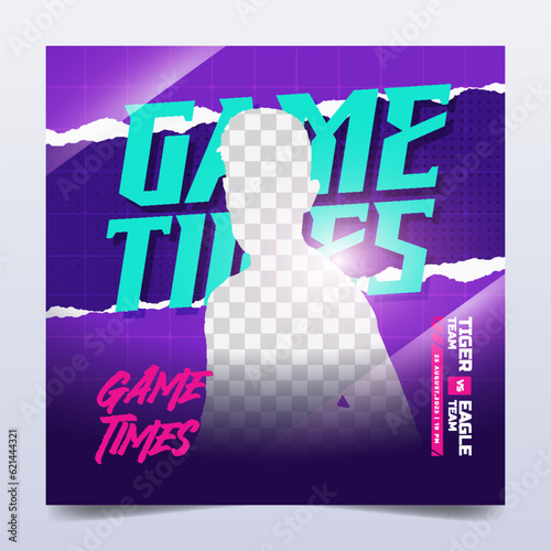 Sport gameday social media instagram post banner template