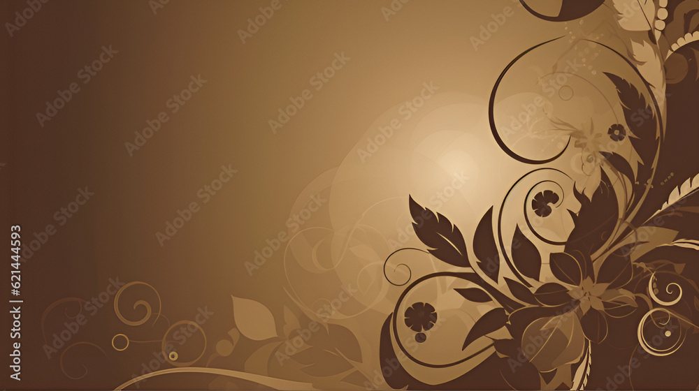 light brown wallpaper background image | Generative AI light brown wallpaper background image | Generative AI