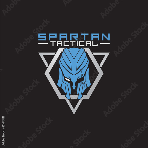 Spartan Logo. modern spartan helmet tactical logo design