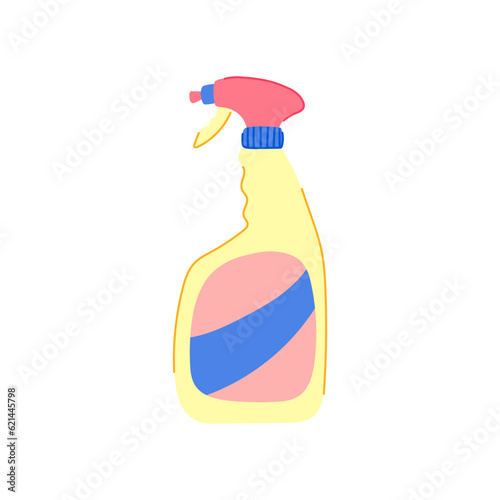 bottle bathroom cleaner cartoon. advertising wash, template ad, detergent home bottle bathroom cleaner sign. isolated symbol vector illustration