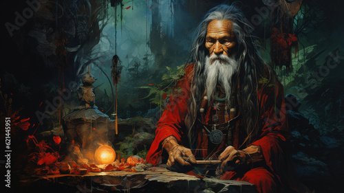 shaman communicates with spirits