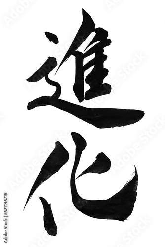 Photos 筆文字「進化」