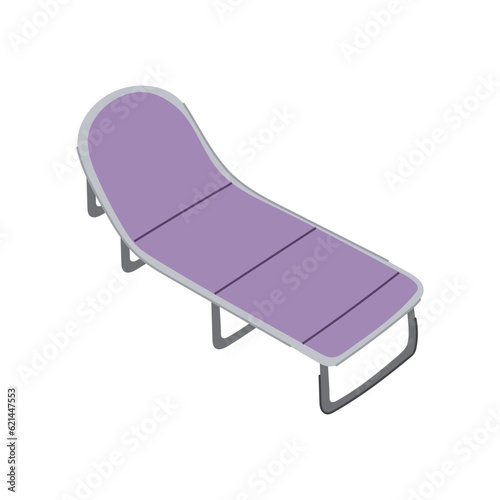 fabric camping cot cartoon. nobody object, recreation horizontal, lifestyle asceticism fabric camping cot sign. isolated symbol vector illustration