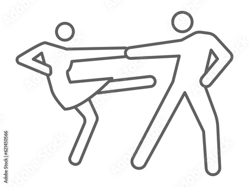 symbol icon people dancing design