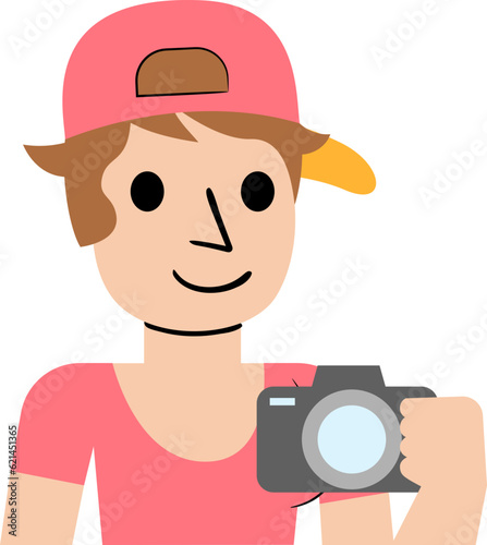 Photographer Flat Illustration