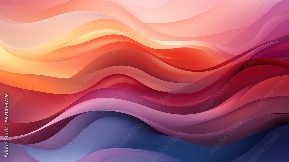 Vibrant Abstract Background with Warm Oranges, Pinks, and Purples