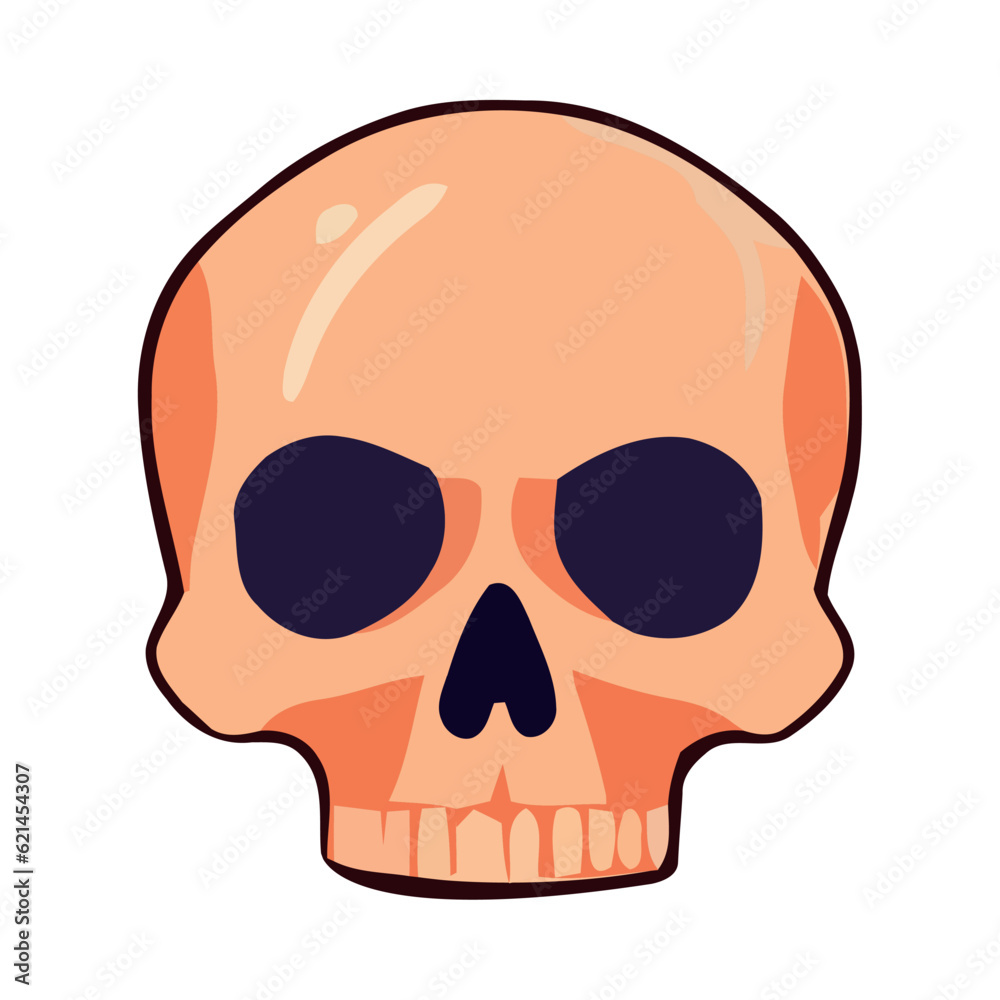 Spooky Halloween design with evil skull symbol Spooky Halloween design with evil skull symbol