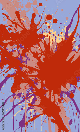 Color abstract grunge background. Multicolored texture of spots, splashes, streaks, traces of paint