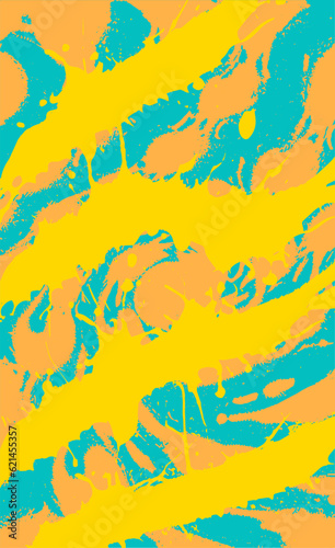 Color abstract grunge background. Multicolored texture of spots, splashes, streaks, traces of paint