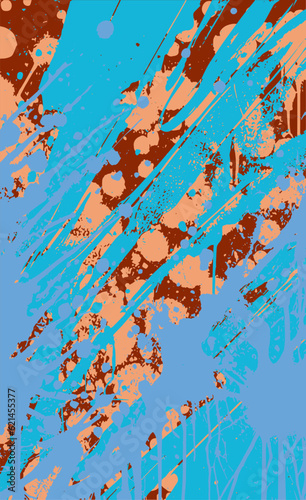 Color abstract grunge background. Multicolored texture of spots, splashes, streaks, traces of paint