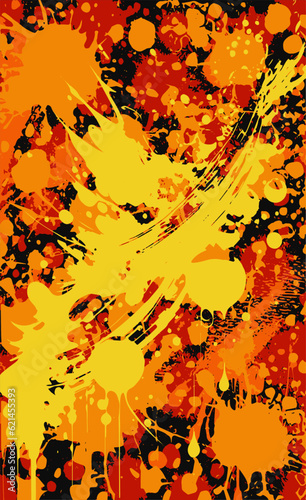 Color abstract grunge background. Multicolored texture of spots, splashes, streaks, traces of paint