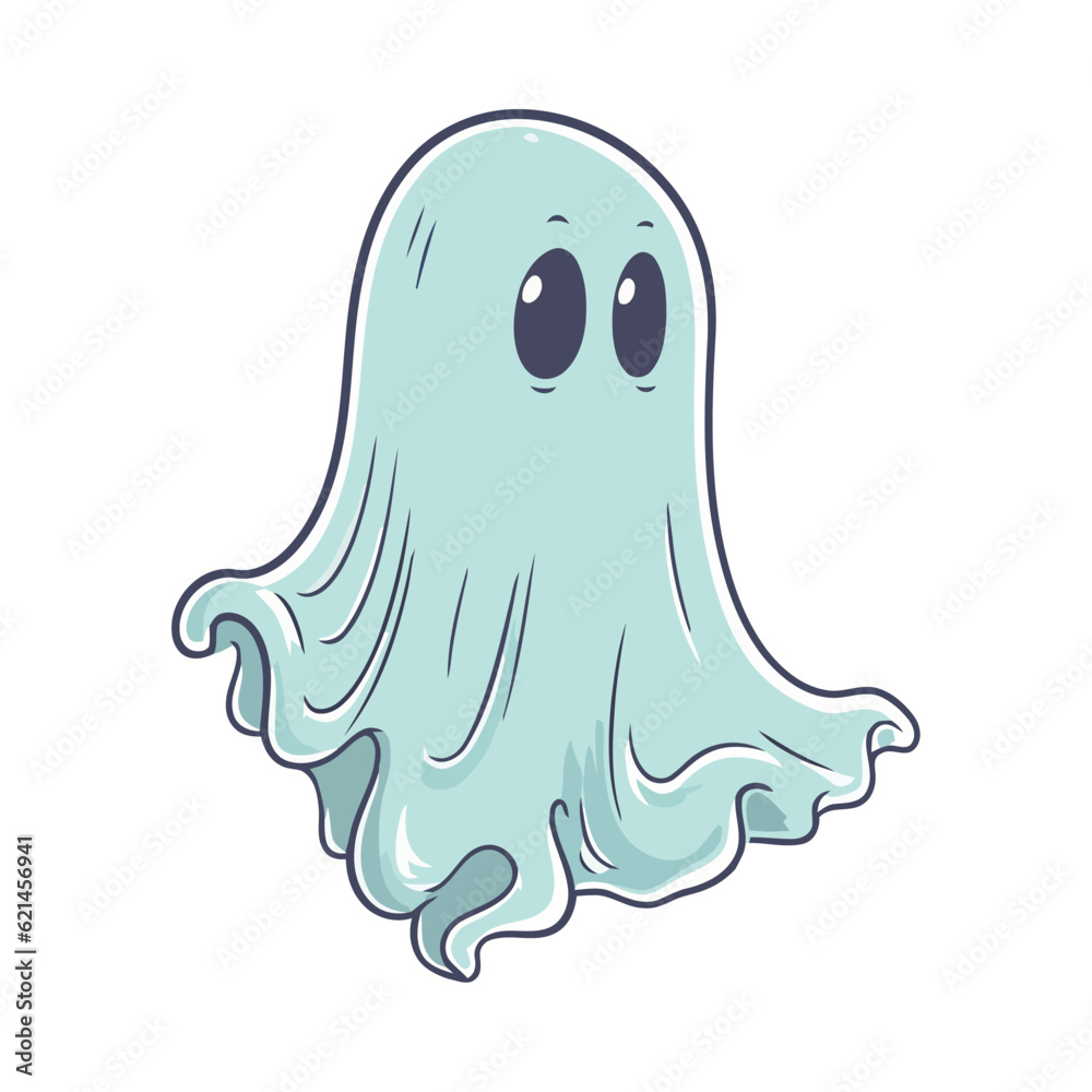 Cute cartoon halloween ghost icon Cute cartoon halloween ghost icon
