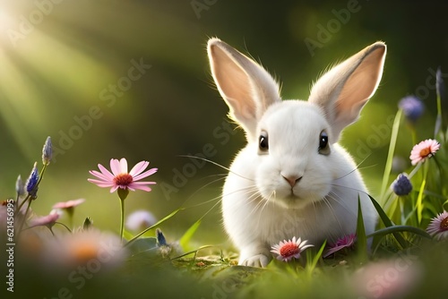 rabbit in the grass © Aniqa