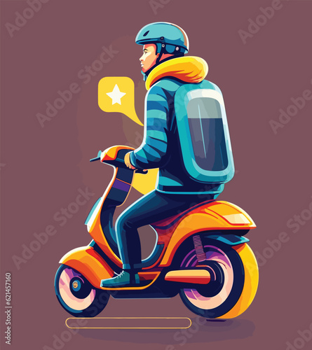 Scooter rider