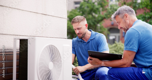 Vászonkép Air Conditioner Install