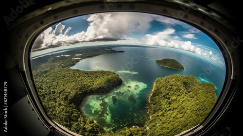 beach aerial view