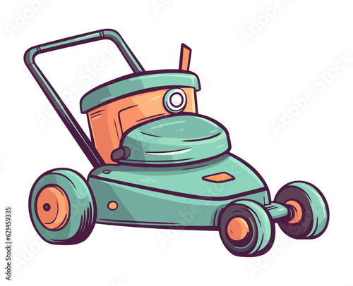 vector gardening equipment lawn mower