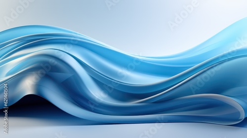 Blurred Blue Gradients Abstract Background of Serene Hues