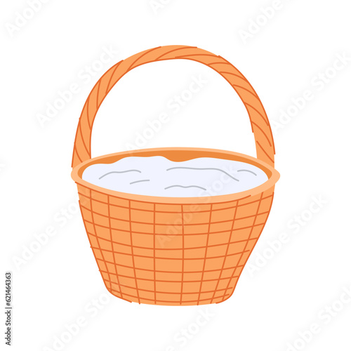 bottle picnic basket cartoon. dinner leisure, park spring, wicker snack bottle picnic basket sign. isolated symbol vector illustration