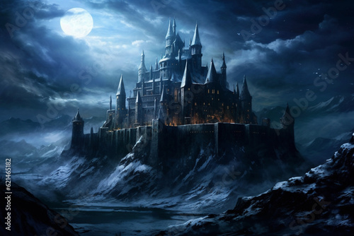 Fortress of the Moon Kingdom standing majestically