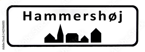 City sign of Hammershøj - Hammershøj Byskilt photo