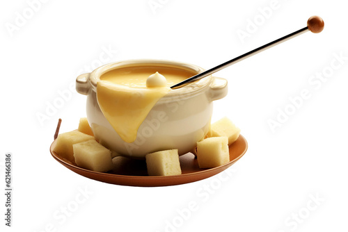 Cheese fondue. isolated object, transparent background photo