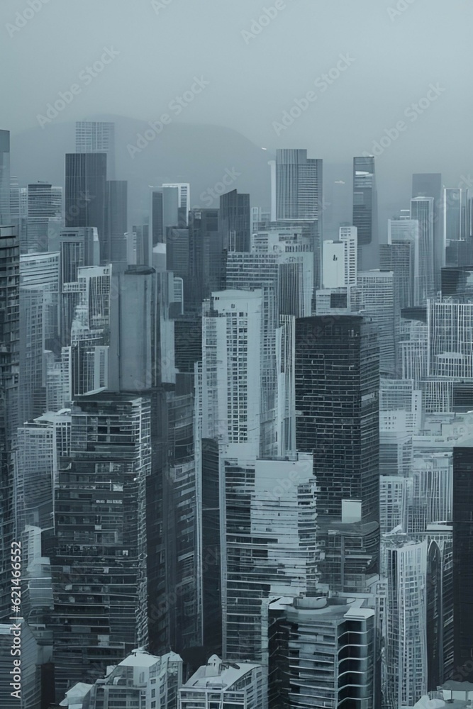 Obraz premium city skyscrapers