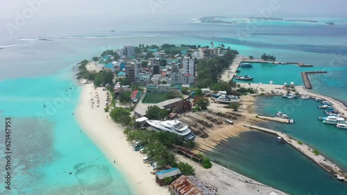 Native island of Gulhi, South Male Atoll, Indian Ocean, Maldives photo