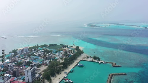 Native island of Gulhi, South Male Atoll, Indian Ocean, Maldives photo