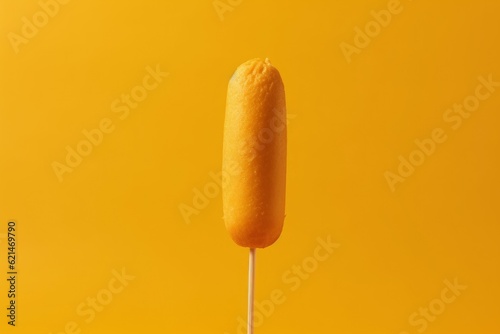 Corn dog background. Generate Ai photo