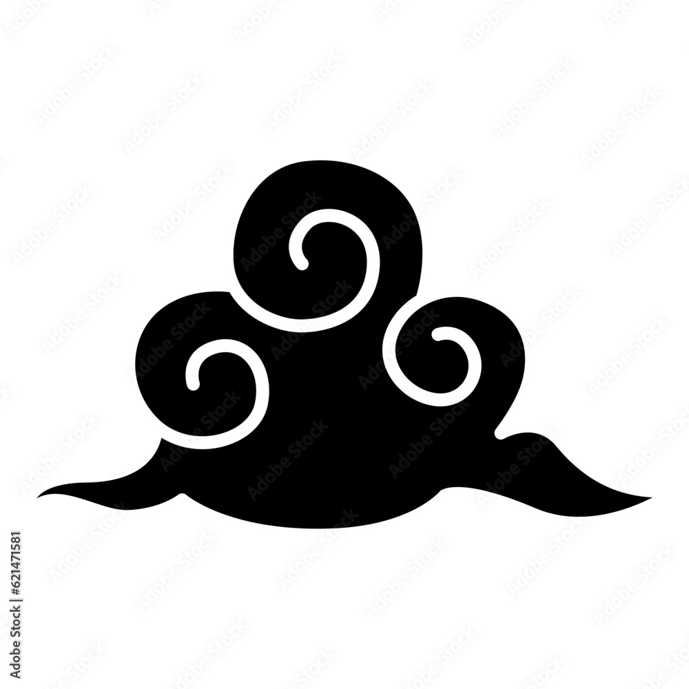 Asian cloud icon Asian cloud icon