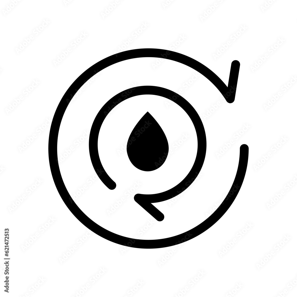 Recycle water icon