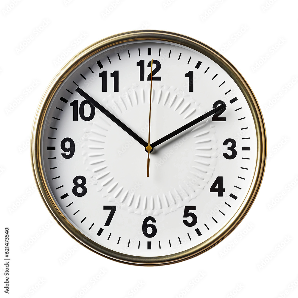 Clock. isolated object, transparent background Clock. isolated object, transparent background