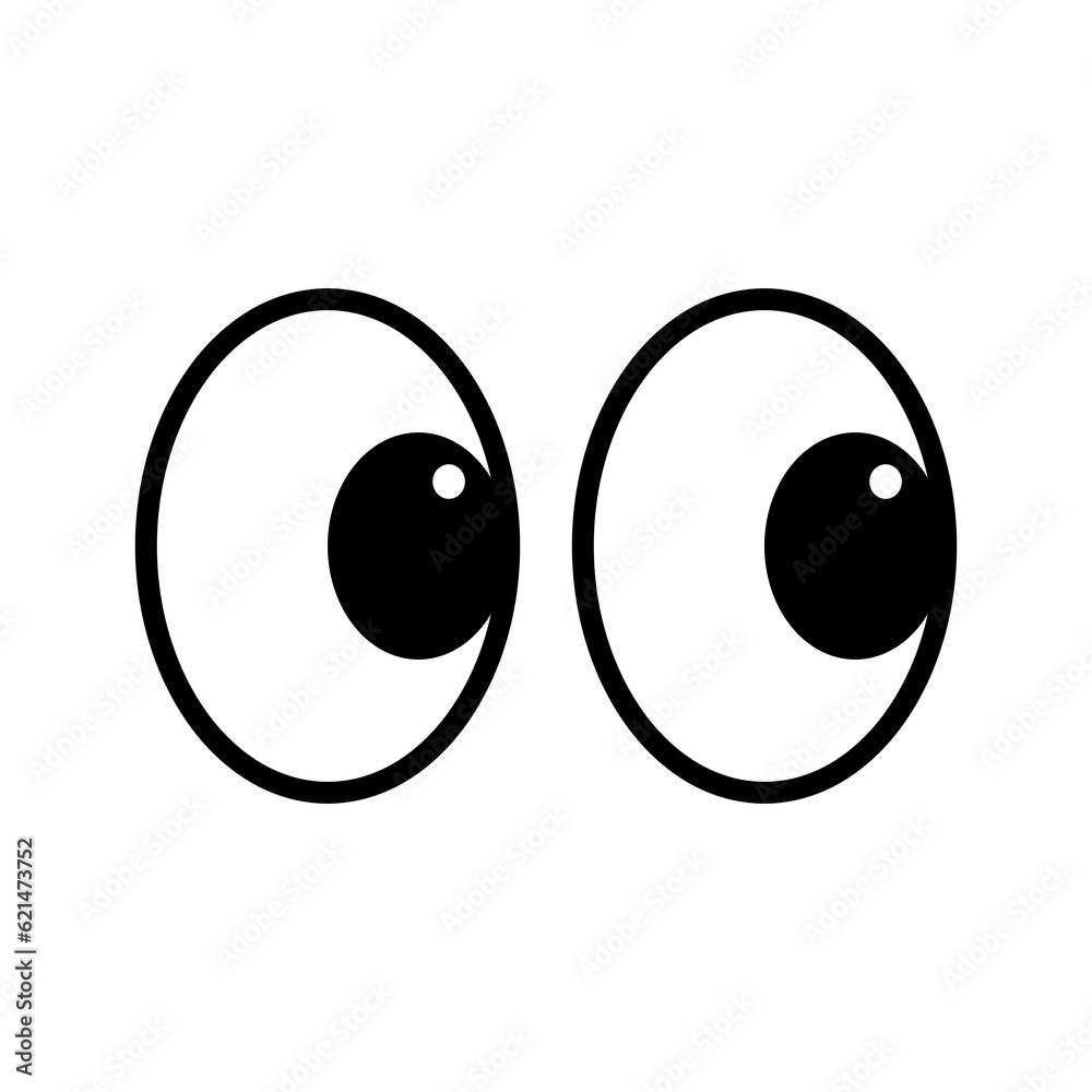 Eyes look icon on transparent background. Eyes look icon on transparent background.