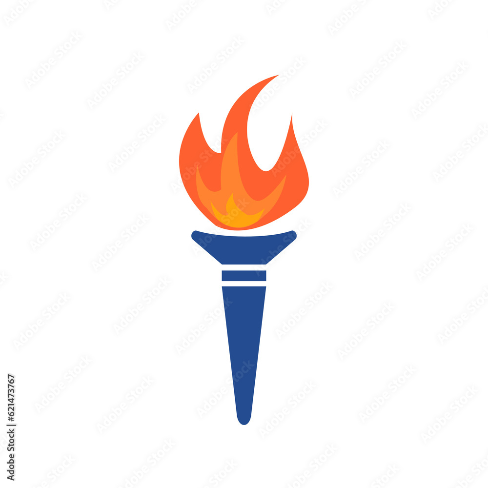 Torch icon on transparent background. Torch icon on transparent background.