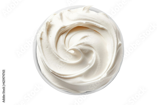 Cream cheese. isolated object, transparent background photo