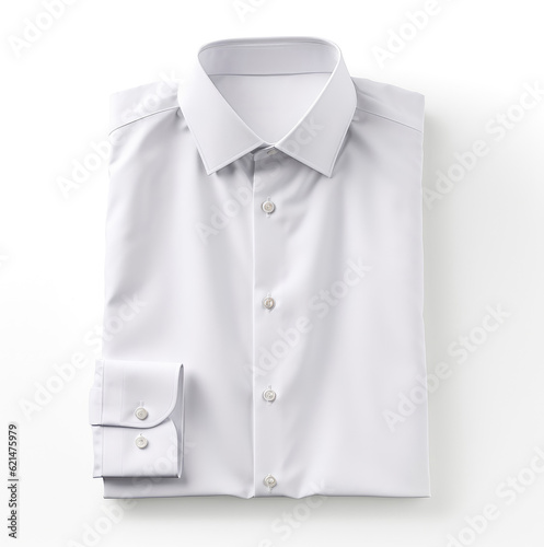 White shirt isolated on white background