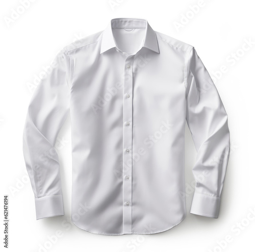 White shirt isolated on white background