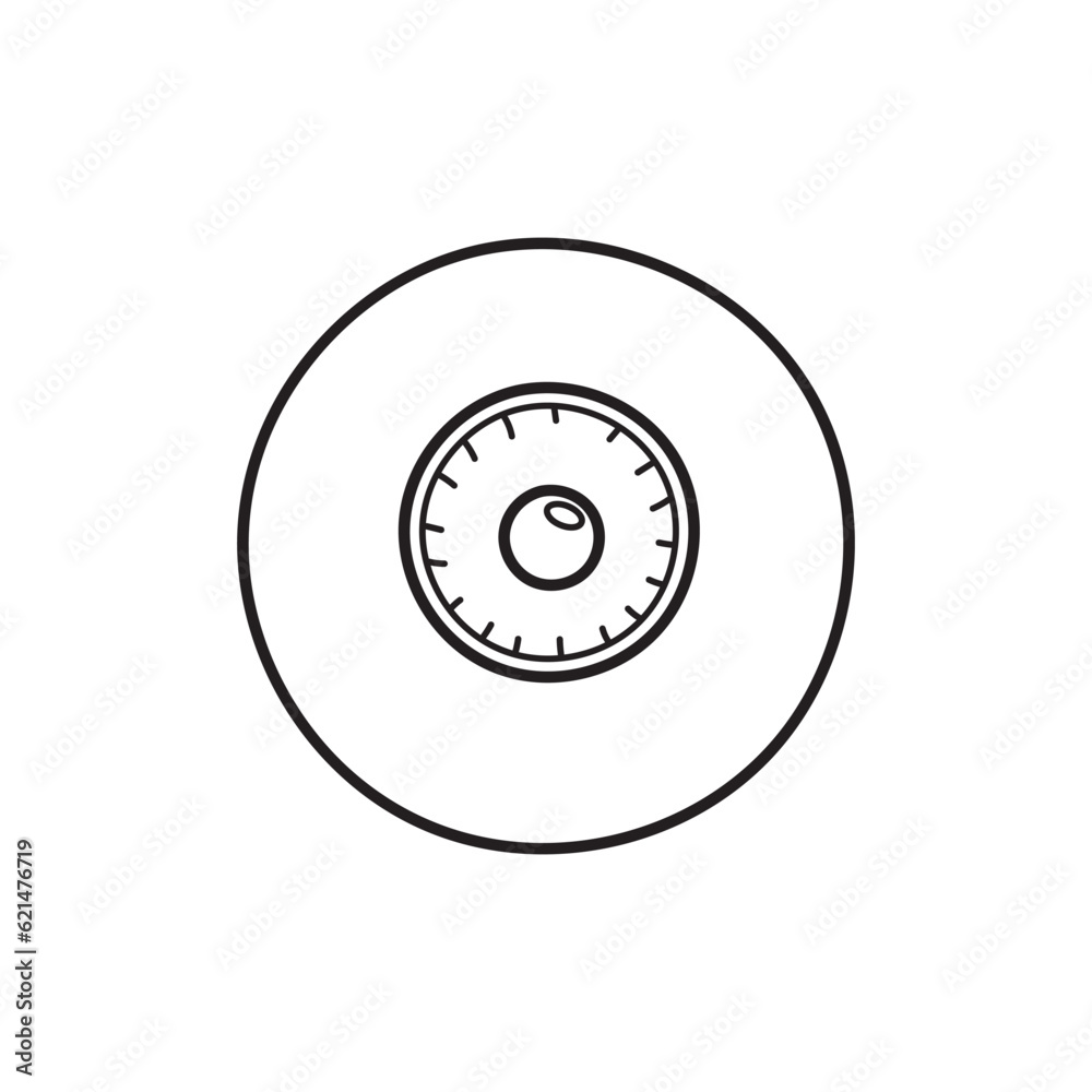 Hand drawn Kids drawing Cartoon Vector illustration eye icon Isolated on White Background Hand drawn Kids drawing Cartoon Vector illustration eye icon Isolated on White Background
