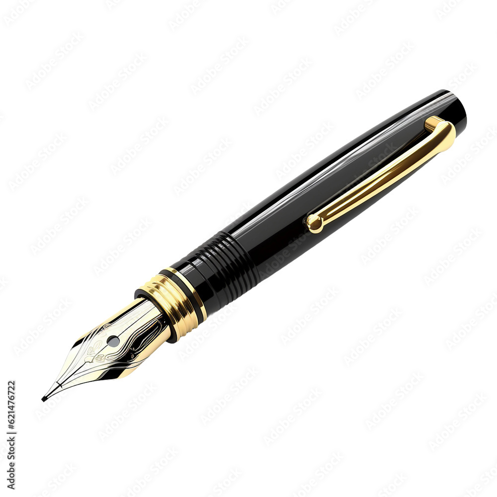 Fountain pen. isolated object, transparent background Fountain pen. isolated object, transparent background