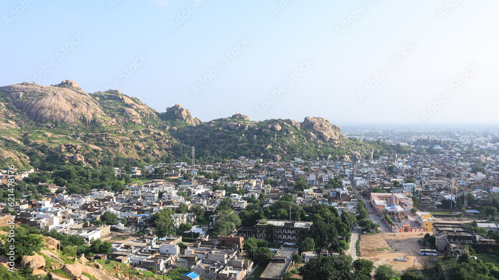 Fototapeta premium View of Idar Town, Sabarkantha, Gujarat, India.